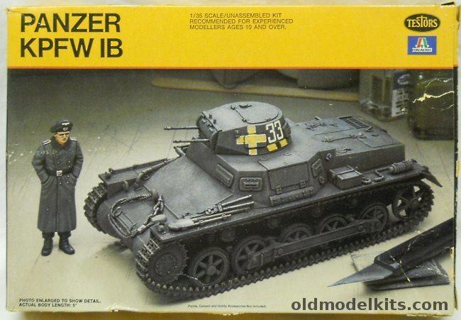 Testors 1/35 Panzer PFW 1B - German or Condor Legion Spanish Civil War, 804 plastic model kit